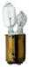 Model T Halogen tail lamp bulb, 55/5 WATT, double contact, 6 volt straight pin