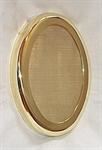 Model T Horn screen and rim, Small, Brass, Oval. - 6432HSS