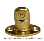 Model T Murphy Fastener, thick oval base, single stack, solid brass - MUR1-BC