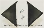 Model T Leather hood corner pads with rivets - 4054