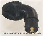 Model T Right angle headlight plug, double contact. for top tab sockets - 6592-15