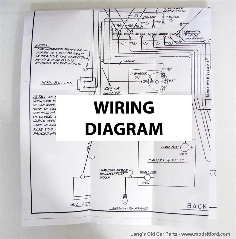 Model T Wiring diagram, 5039