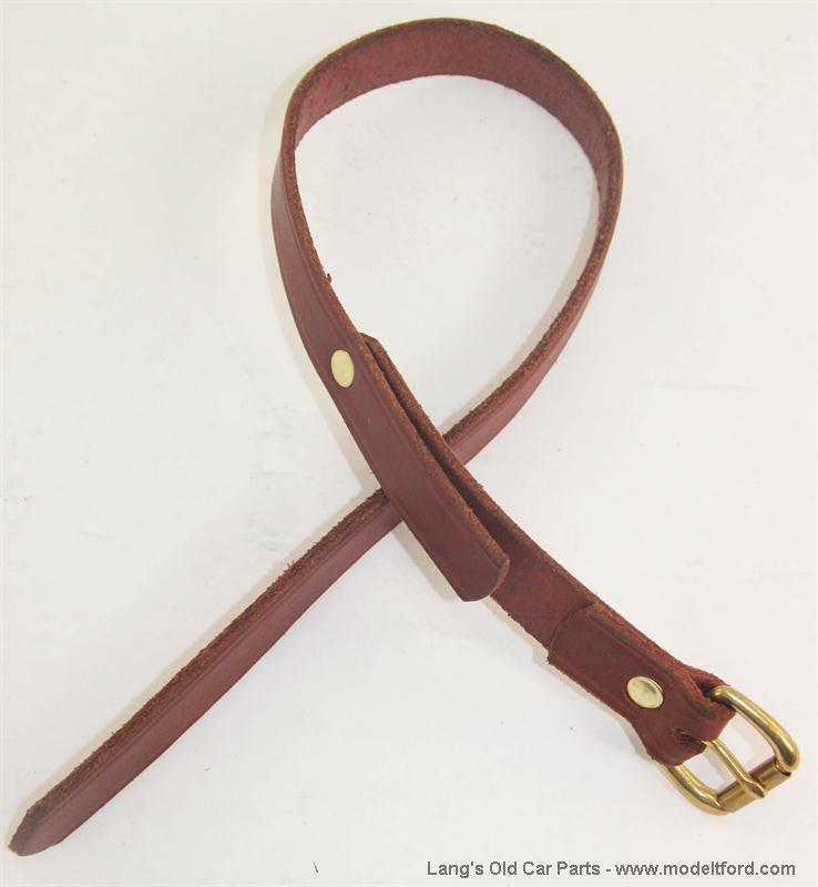 Model T Top bow hold-down straps, natural leather, brass buckle, for ...