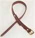 Model T Top bow hold-down straps, natural leather, brass buckle, for original saddles only