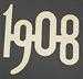 Model T 1908 Gold plated steel number for radiator, 2" high.