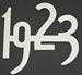 Model T 1923 Silver plated steel number for radiator, 2" high.