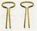 Model T Cotter pins, T-Head, brass. for top side straps