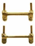Model T Kingston coil box mounting bracket, brass, 2 piece set - 5000MBK