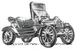 PIN-RDST - Model T Roadster hat pin/tie tack, Chrome.