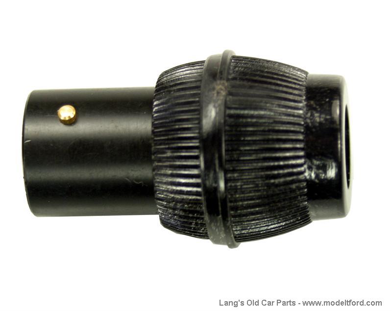 Headlight plug with thimble, single contact