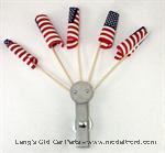Model T Flag set, (5) Mounts in place of Center Clamp - A-FH-5CC