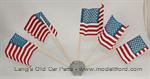 Model T American flag set of 5. Mounts below radiator thermometer - A-FH-5