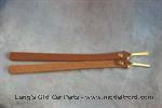Model T 3314LSN - Top bow side straps with brass pins, natural color leather
