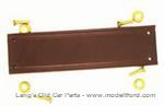 Model T Door strap, open cars,  natural color leather with brass hardware - 3876LNA