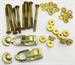 Model T Ford metal coil box hardware kit with brass latches