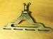 Model T Front License Plate + Starting Crank holder, Anti-Theft, Unpolished Brass