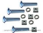 Model T Bolt set for mounting Sidelight brackets to firewall, STEEL - 3657MS
