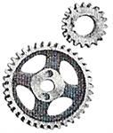 Model T NRS timing gear set, bronze and steel - N438-440