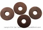 Model T Turtle deck mounting washers, leather. Set of 4 - 9487