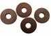 Model T Turtle deck mounting washers, leather. Set of 4