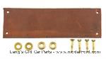 Model T 3876LEB - Door strap, natural color leather with brass hardware