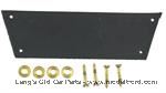 Model T 3876LEN - Door strap, blackened leather with brass hardware