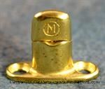 Model T MUR2-BS - Murphy Fastener, thin oval base, double stack, solid brass
