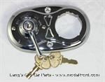 Model T Ignition switch assembly with 2 keys, chrome plated, (ammeter not included) - 5012B