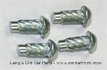 Model T Steel drive screw for patent plates. For steel firewalls, 4 piece set. - 1865DRS