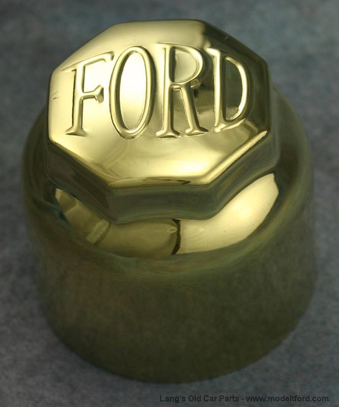 Polished Brass Script Ford Emblem - 7.5" X 4" - Speedway Motors (91112801) Universal