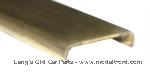 Model T Brass firewall molding, 3/4" flat top with side lips - 3634BRM