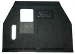 Model T Front floor mat for open cars, BLACK rubber - 3624E
