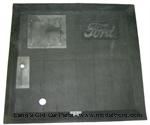Model T Front floor mat for open cars, BLACK rubber - 3624F