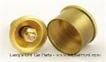 Model T U-joint brass grease cup, fitted with modern zerk fitting - 2579BGR