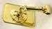 Model T Brass rectangle outside mirror, 5"X7", beveled glass,  mounts on side of windshield frame - 7853RB