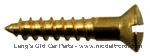 Model T Oval head brass wood screw 6 X 5/8 - BWS-1
