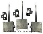Model T Door handle and latch set with striker plate. Touring - 5678TX