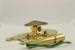 Model T SP-BKDB - Double unit brass mounting bracket for Stewart speedo head and clock, with light built into it
