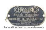 Model T 1865HAS - Hassler shock absorber data plate