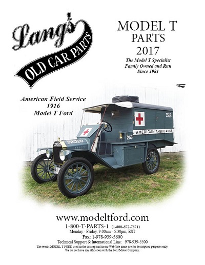 Model T Parts Catalog Cover